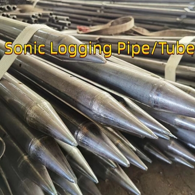 Tubo de extracción de madera sónica de acero Erw de 50 mm para pilas perforadas