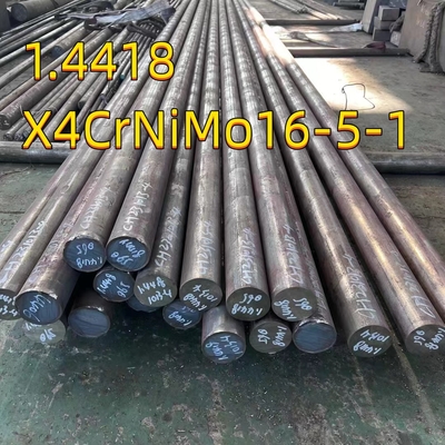 Barras redondas de acero inoxidable de 75 mm GR 1.4418/X4CrNiMo16-5-1 S165M EN 10088-3 longitud 6 Mtr