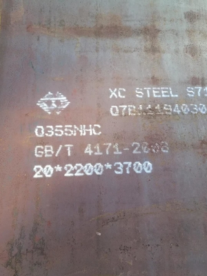 El moho preservó el grado de la placa de S355J2WP 2000*6000m m Corten un estándar de ASTM A558