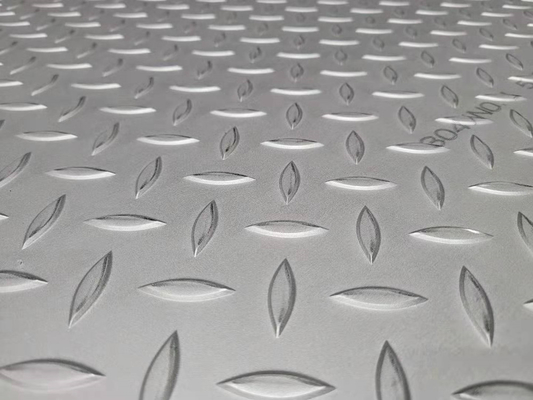 Diamante grabado en relieve resbalón anti a cuadros de acero inoxidable de la placa de 304 SS hora