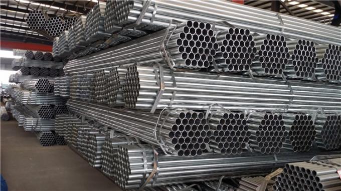 El horario 40 del material de construcción ASTM A53 galvanizó la tubería de acero, Zn de acero de los tubos del SOLDADO ENROLLADO EN EL EJÉRCITO que cubría 60-400g/m2 con de alta calidad