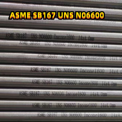 Tubo sin soldadura Uns N06600 Inconel de la aleación de Astm B167 600 O.D31.8 X 2.9mmt X 2ml