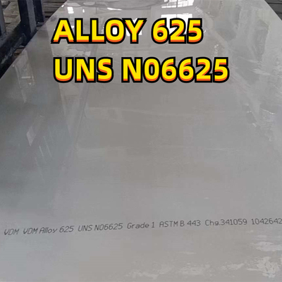 Placa de acero a prueba de calor UNS N06625 Inconel de aleación de níquel 625 3.0*1219*3048m m