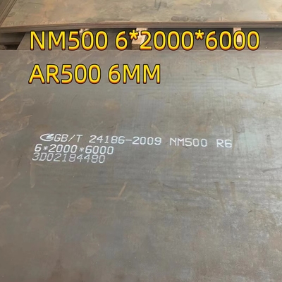 Resistencia al desgaste NM500 Blindaje Ar500 Placa de 12 mm longitud 2440 mm anchura1220 mm