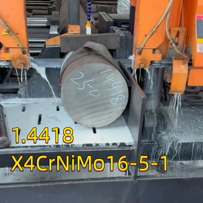 EN 1.4418 X4CrNiMo16-5-1 Barra redonda brillante de acero inoxidable S165M 1.4418 para hélice OD 80MM