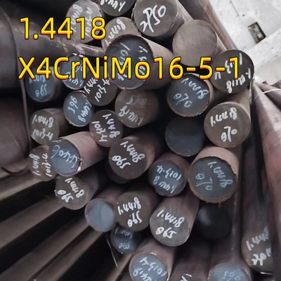 EN 1.4418 DIN X4CrNiMo16-5-1 165M Barra redonda de acero inoxidable forjada y laminada en caliente SS Rod 80MM