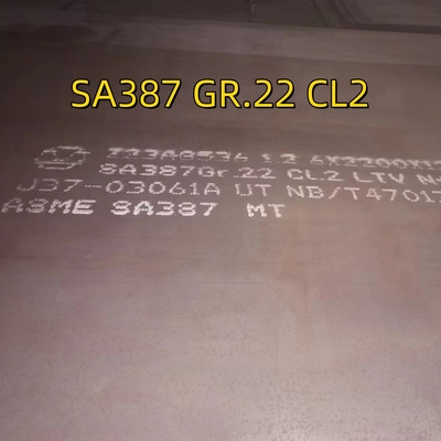 SA387 Gr22 Cl2 Placa de acero de aleación laminada en caliente EN 10028 13CrMoSi5-5 Placa de acero para recipientes a presión