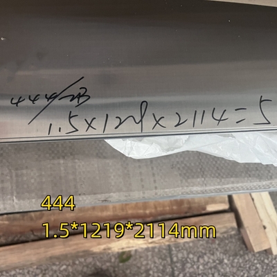 EN1.4376 SUS444 Hoja plana de acero inoxidable 444 # 2,5 X 1220 X 3000 mm