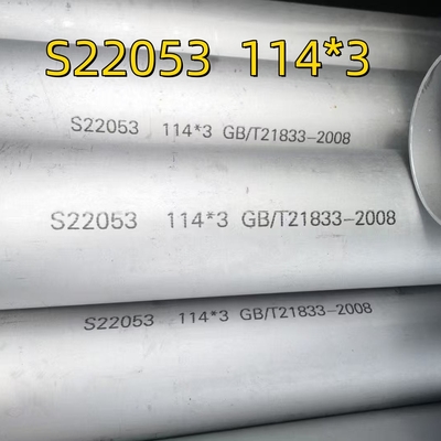 ASTM A790 ASME SA790 S32205 Tubería Hueca sin Costura de Gran Diámetro 1.4462 Acero Dúplex Decapado