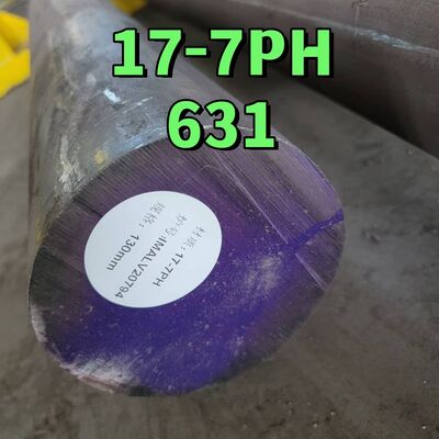 Barra sólida de acero inoxidable SS 17-7PH Tipo AISI 631 UNS S17700, endurecido por tratamiento térmico H900