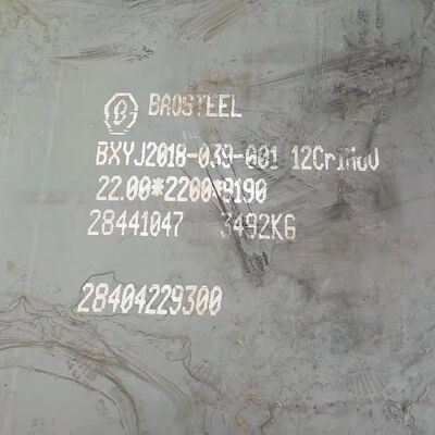 Placa de aleación laminada en caliente 12Cr1MoV resistente al calor, estándar ASTM, 12Cr1MoV, 3.0*1500*6000