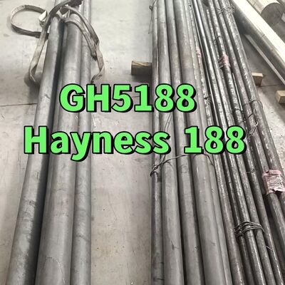 GH5188 Barras redondas de aleación a base de cobalto HAYNES 188 Ø20 X 500 mm Certificado de inspección 3.1 EN 10204