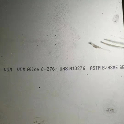 Placa de la aleación de la aleación ASTM B575 UNS N10276 de Hastelloy C-276 del grado de la placa