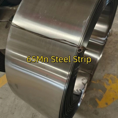 EN10132-4 C67S GB/T1222 65Mn 1,0*16mm Banda de acero Resistencia a la tracción LC Banda de acero de alto carbono acabado blanco