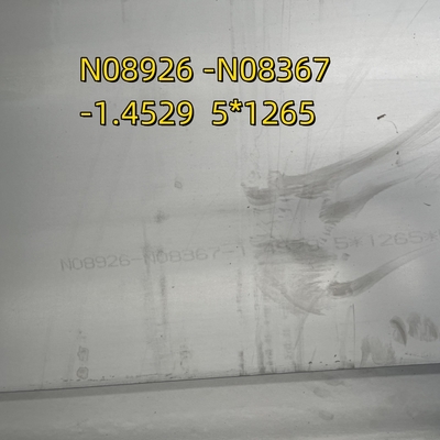 N08926 N08367 DIN1.4529 Placa de acero inoxidable 5*1265*6000mm NO.1 AL-6XN Aleación incoloy 25-6Mo