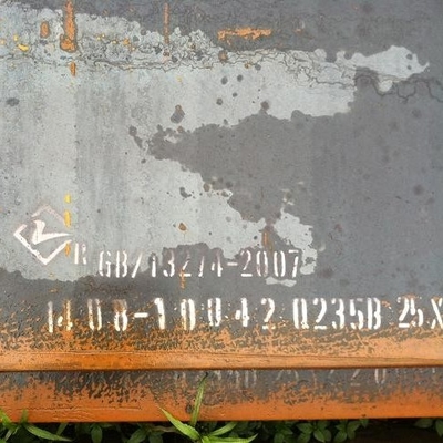 Placa de acero al carbono laminada en caliente estándar JIS SS400 A36 Q235B para construcción