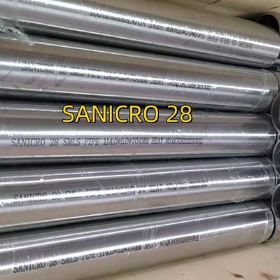 Tubería de acero inoxidable SMLS Alloy 28