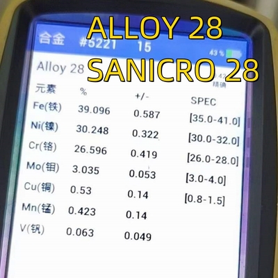 Tubo de acero inoxidable austenítico altamente aleado