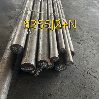EN 10028 S355J2 Barra redonda con diámetro 50*6000MM DIN 1.0577 (S355J2+N) ST52-3 Barra de acero aleado