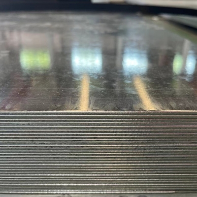 DX51D + Z275 EN 10346/10143 Regular Spangle Cromate Skin Pass Envueltura de chapa de acero galvanizado 1.5*1250MM