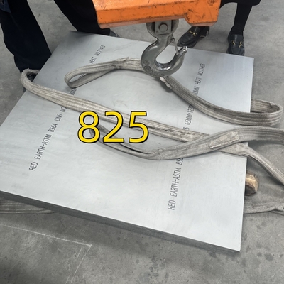 Tamaño de la placa: 4 ′ x 8 ′ x 10 mm de espesor Material de grado Inconel 825 placa de acero de aleación