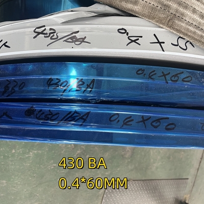 Estripa de bobina de acero inoxidable SS 430 con recubrimiento de Ba y PVC con prensado de alta profundidad SUS430