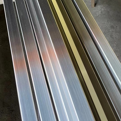 Tubo rectangular de acero inoxidable de grado 304 línea de cabello 75*20*1.2*6000mm 1.4301 tubo cuadrado soldado