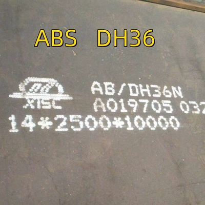 Placas de acero de construcción naval longitud 8000 mm anchura 2000 mm espesor 14 mm grado DH36