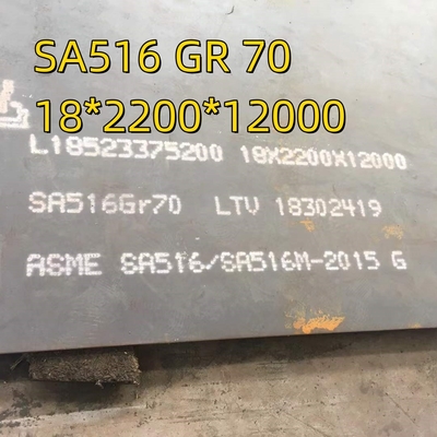 Material del recipiente de presión Nace Hic SA516 grado 70N placa de acero de ebullición 10*2000*12000mm