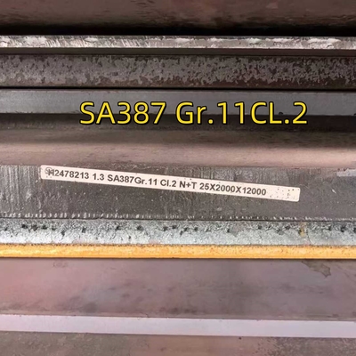SA387 Gr.11CL.2 Placas de acero de caldera de 25*2000*12000 mm Placas de acero de aleación cromada