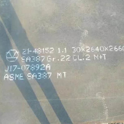 SA387 Gr.11 CL.2 LTV N+T Placa de acero ASME SA387 Placa de caldera laminada en caliente ASME SA387
