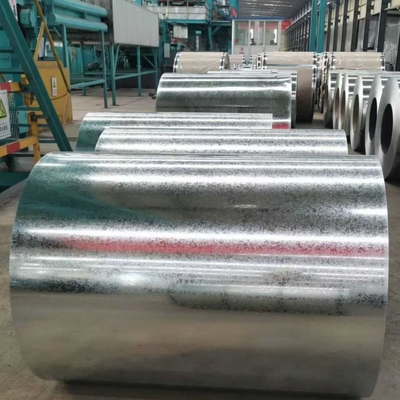 ASTM A653 G90 DX51D SGH340 Alta resistencia con recubrimiento galvanizado Z275 bobina de acero Spangle cero