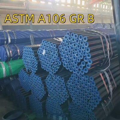 Tubo sin costura en 24 "Sch-Std PE en ASTM A106 Gr B Tubo de acero SMLS de carbono para servicio de alta temperatura