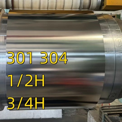 JIS G4313-2011 Estándar SUS301 SUS304 CSP H 3/4H 1/2H bobinas de acero inoxidable
