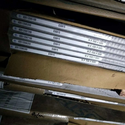 Asm A240 DIN / EN 1.4835 253MA UNS S30815 Placa de acero inoxidable laminada en caliente 8.0*1500*6000mm
