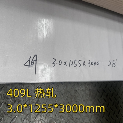 SUH409L/SUS409L 1.4512 Placa de acero inoxidable 3.0*1255*3000MM Superficie 1D para piezas de escape de automóviles