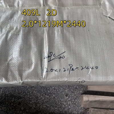 Hoja de acero inoxidable laminada en frío ASTM A240 grado 409L 0,5 - 3 mm de espesor
