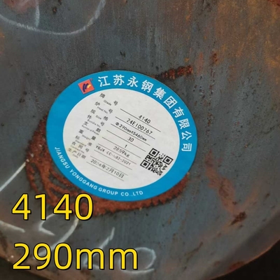 AISI 4140 Scm440 42CrMo4 1.7225 QT Barra redonda de acero forjado laminado en caliente de aleación OD 290mm
