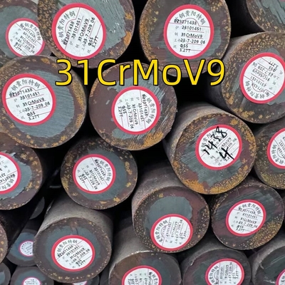 Nitruración de acero D 35mm Material 1.8519 31CrMoV9 Tratamiento térmico y mecanizado de rodillas de acero laminado en caliente