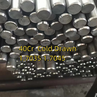 40Cr 1.7035 Q+T 25mm Diámetro 2500mm Largo Barra redonda dibujada en frío Superficie brillante H9 Tolerancia HRC 28-32
