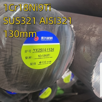 La serie 300 SS321 1Cr18Ni9Ti DIN1.4541 Rodas redondas de barra de acero inoxidable 65 mm ASTM A276 TP321 SUS321