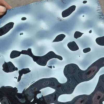 Personalizar la gran ola de agua de la ola de la hoja de acero inoxidable para el panel de pared Hotel Decoración de techo