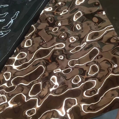 Personalizar la gran ola de agua de la ola de la hoja de acero inoxidable para el panel de pared Hotel Decoración de techo