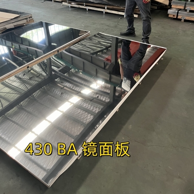 SUS430 2BA chapa de acero inoxidable laminada en frío 8K Superficie de espejo con PVC Flim 1.2*1250*2500mm