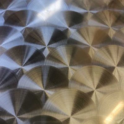 Grado 201 304 Decoración de la pared interior Revestimiento de CD Dish Patterns 3D Laser Graved Sheet de acero inoxidable