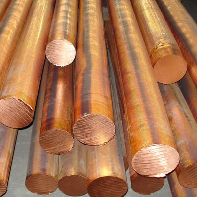 Barras de cobre rojas de gran diámetro C1100