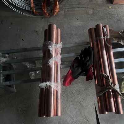 Copper Bar C1100 Dia 40*1000mm 99.95% Purity Pure Copper Rod For Electrical Wiring