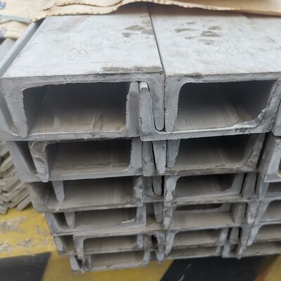 Canal U inoxidable laminado en caliente 100*53*6m m de la barra de canal de acero de ASTM A276 TP316L
