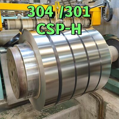 SUS 301 CSP-H Bandas de bobina de acero inoxidable completamente duras 0.1-3.0 mm con borde de hendidura