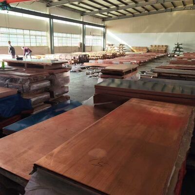 Placa de cobre puro C1100 T2 99,9% Cu Chapa laminada en caliente 0,5 mm - 20 mm de espesor 600 mm de ancho